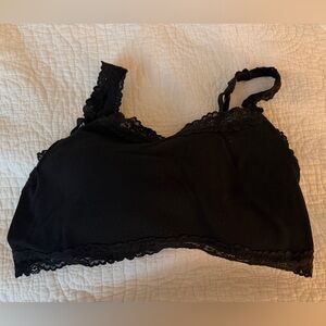 Victoria's Secret Black Lace Trim Bralette
